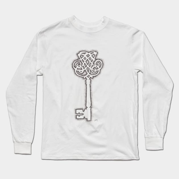 Skeleton Key Long Sleeve T-Shirt by LauraKatMax